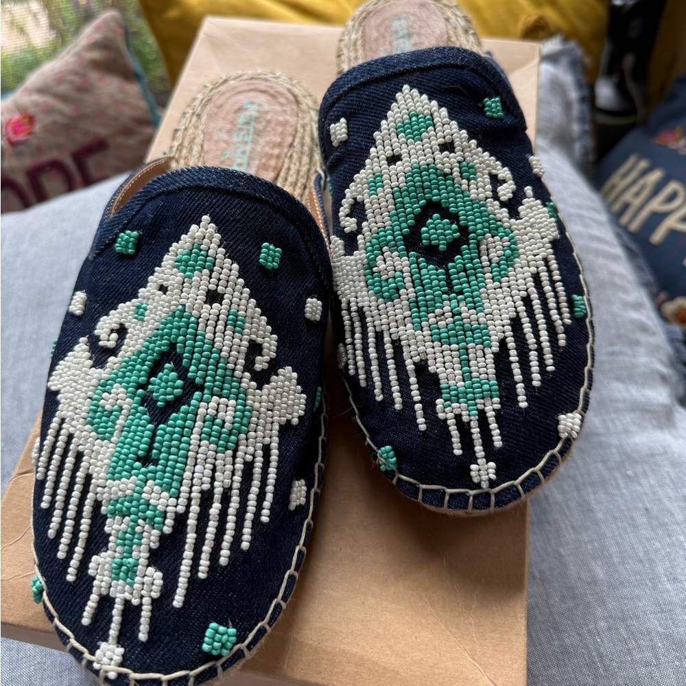 Embroidered Slip-On Espadrilles